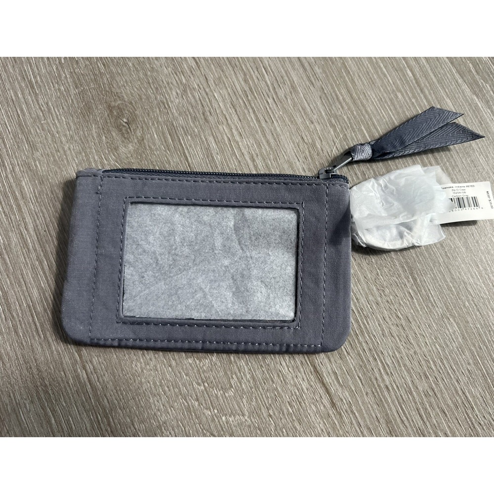 Vera Bradley  Zip ID Case Carbon Gray  BRAND NEW - Picture 1 of 4